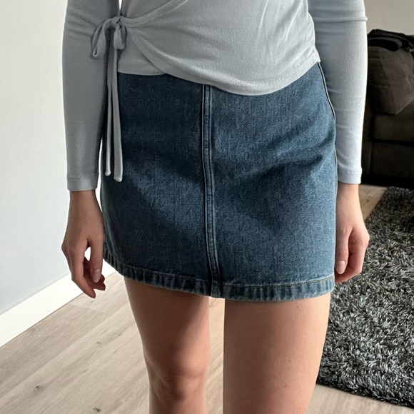 Wilfred Free Mini Jean Skirt - Picture 4 of 6